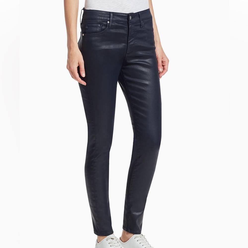 AG The Legging Ankle Super Skinny Jeggings Blue Black - Picture 14 of 15